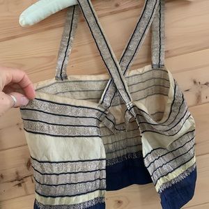 Sari silk wrap skirt and top